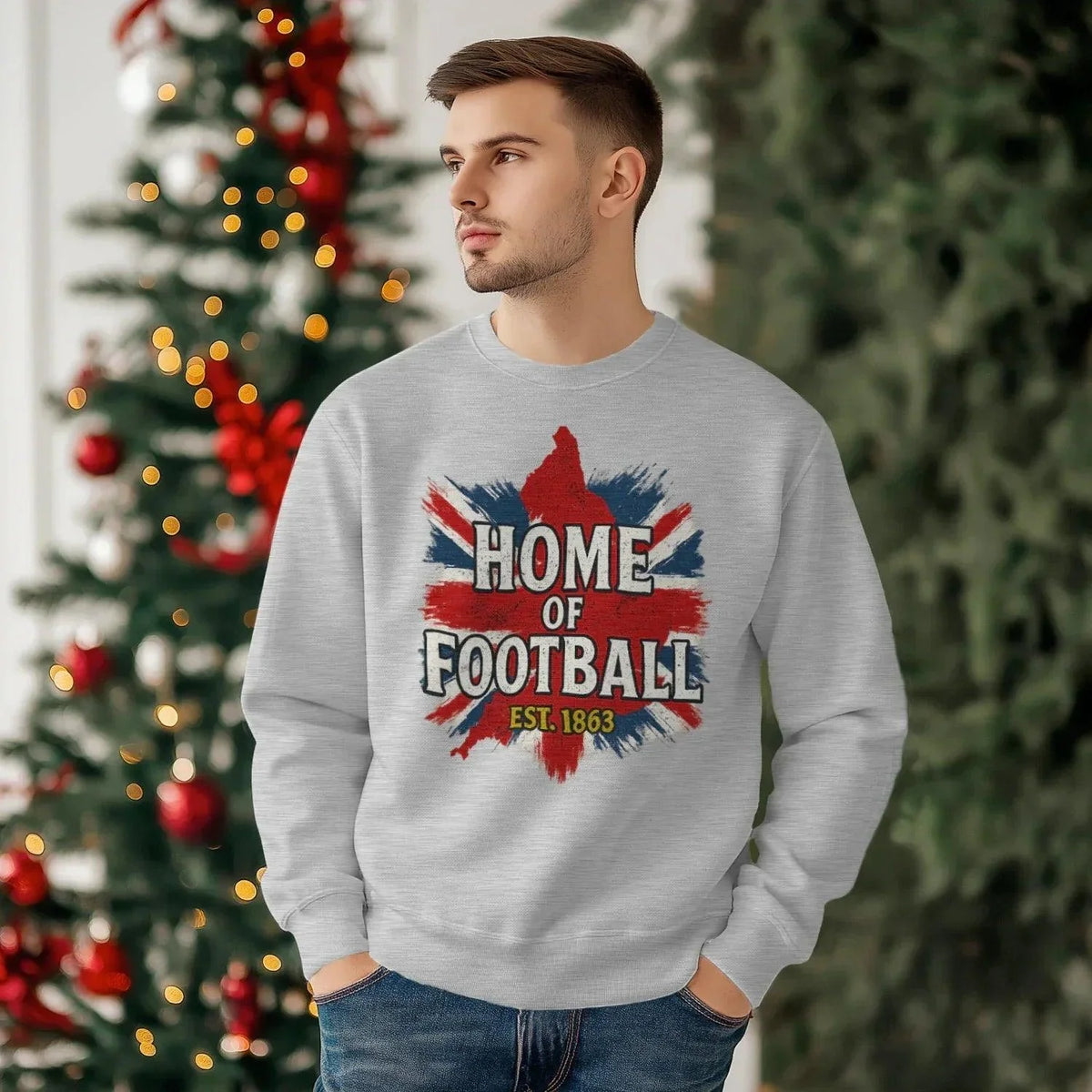 English Football Sweatshirt - Home of Football, Unisex - Celtic Wolfwear