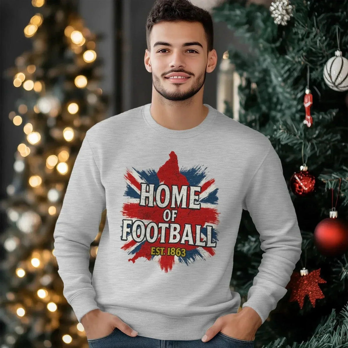 English Football Sweatshirt - Home of Football, Unisex - Celtic Wolfwear