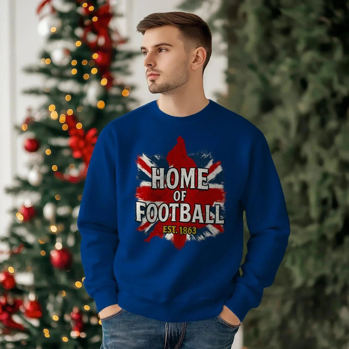 English Football Sweatshirt - Home of Football, Unisex - Celtic Wolfwear