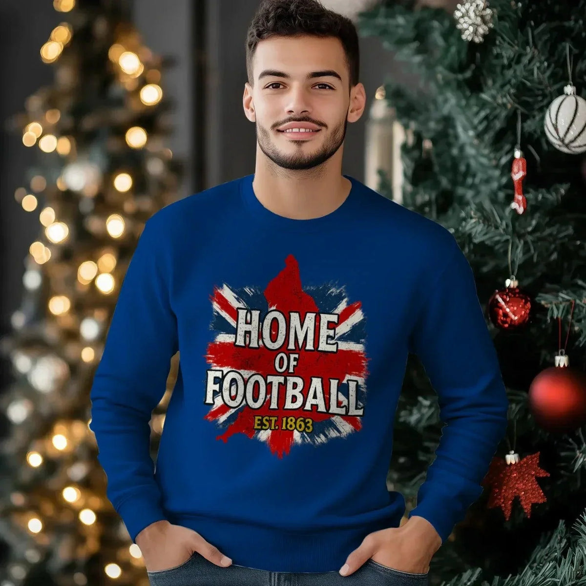 English Football Sweatshirt - Home of Football, Unisex - Celtic Wolfwear