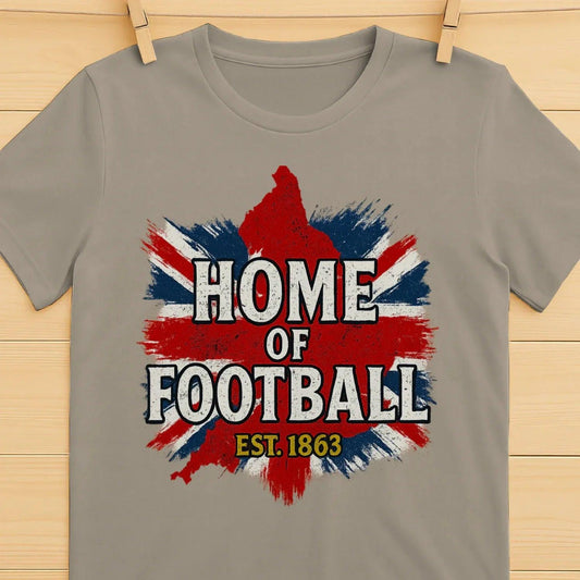 English Football T-Shirt - Heritage Home of Tee Est 1863 UK - Celtic Wolfwear