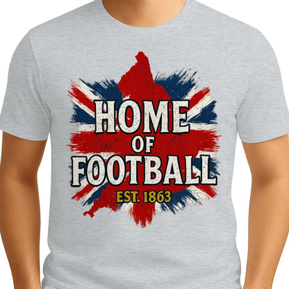 English Football T-Shirt - Heritage Home of Tee Est 1863 UK - Celtic Wolfwear