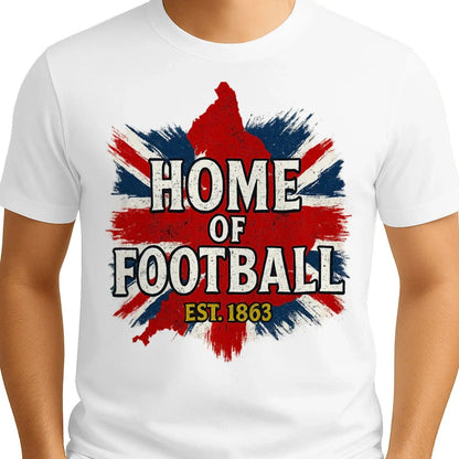 English Football T-Shirt - Heritage Home of Tee Est 1863 UK - Celtic Wolfwear