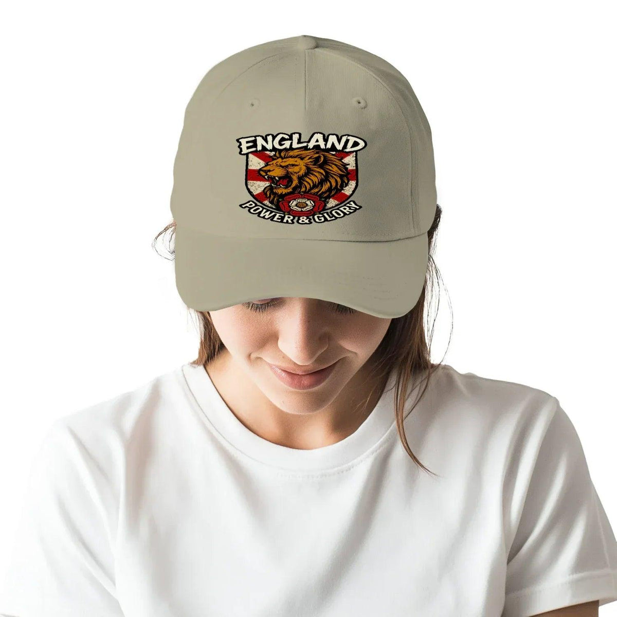 English Lion Baseball Cap - Black, Adjustable Headwear - Celtic Wolfwear