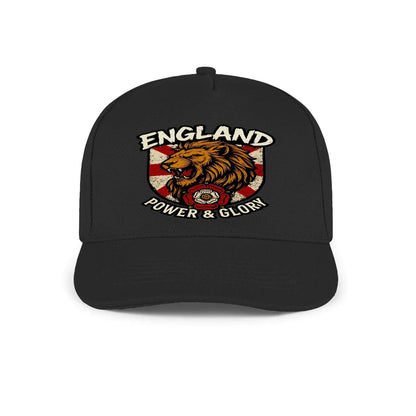 English Lion Baseball Cap - Black, Adjustable Headwear - Celtic Wolfwear