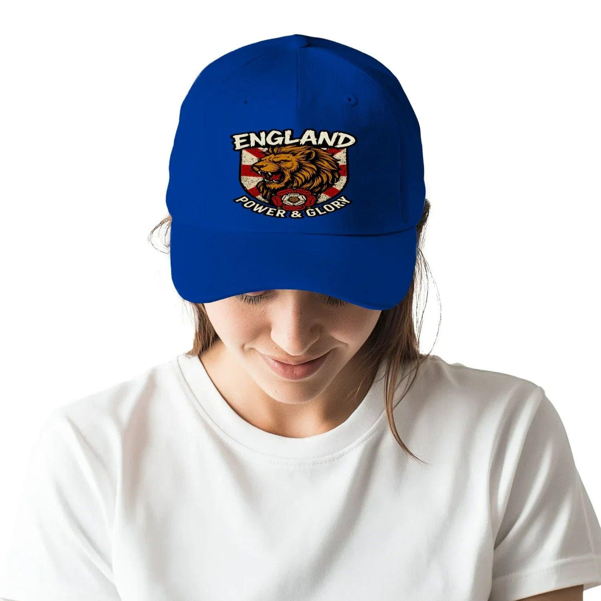 English Lion Baseball Cap - Black, Adjustable Headwear - Celtic Wolfwear