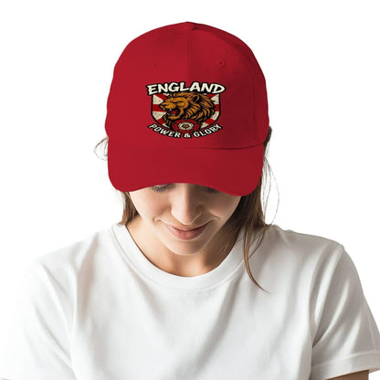 English Lion Baseball Cap - Black, Adjustable Headwear - Celtic Wolfwear