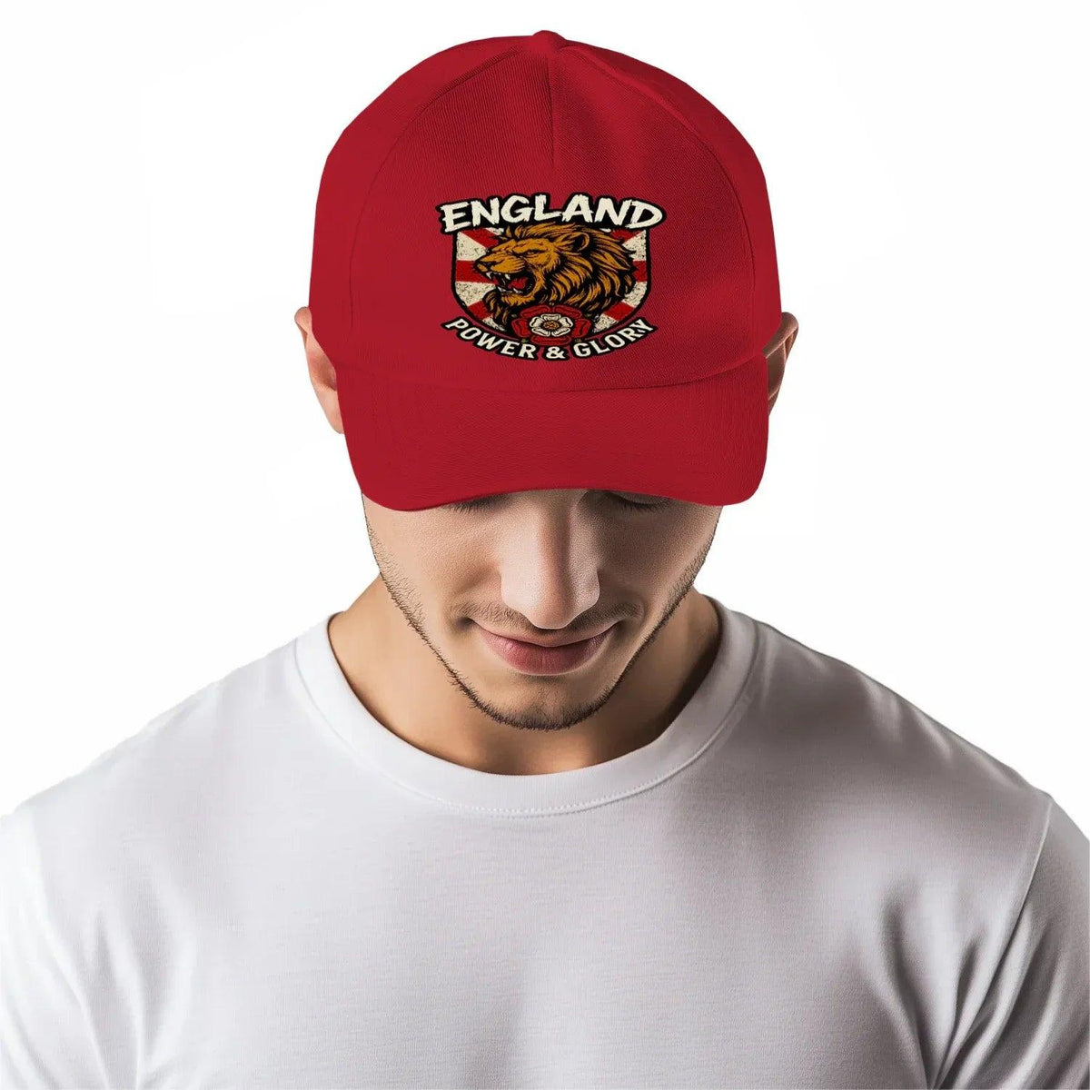 English Lion Baseball Cap - Black, Adjustable Headwear - Celtic Wolfwear