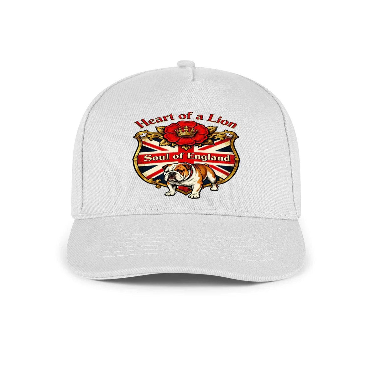 English Lion Baseball Cap - Heart of a DTG-printed Crest Hat - Celtic Wolfwear