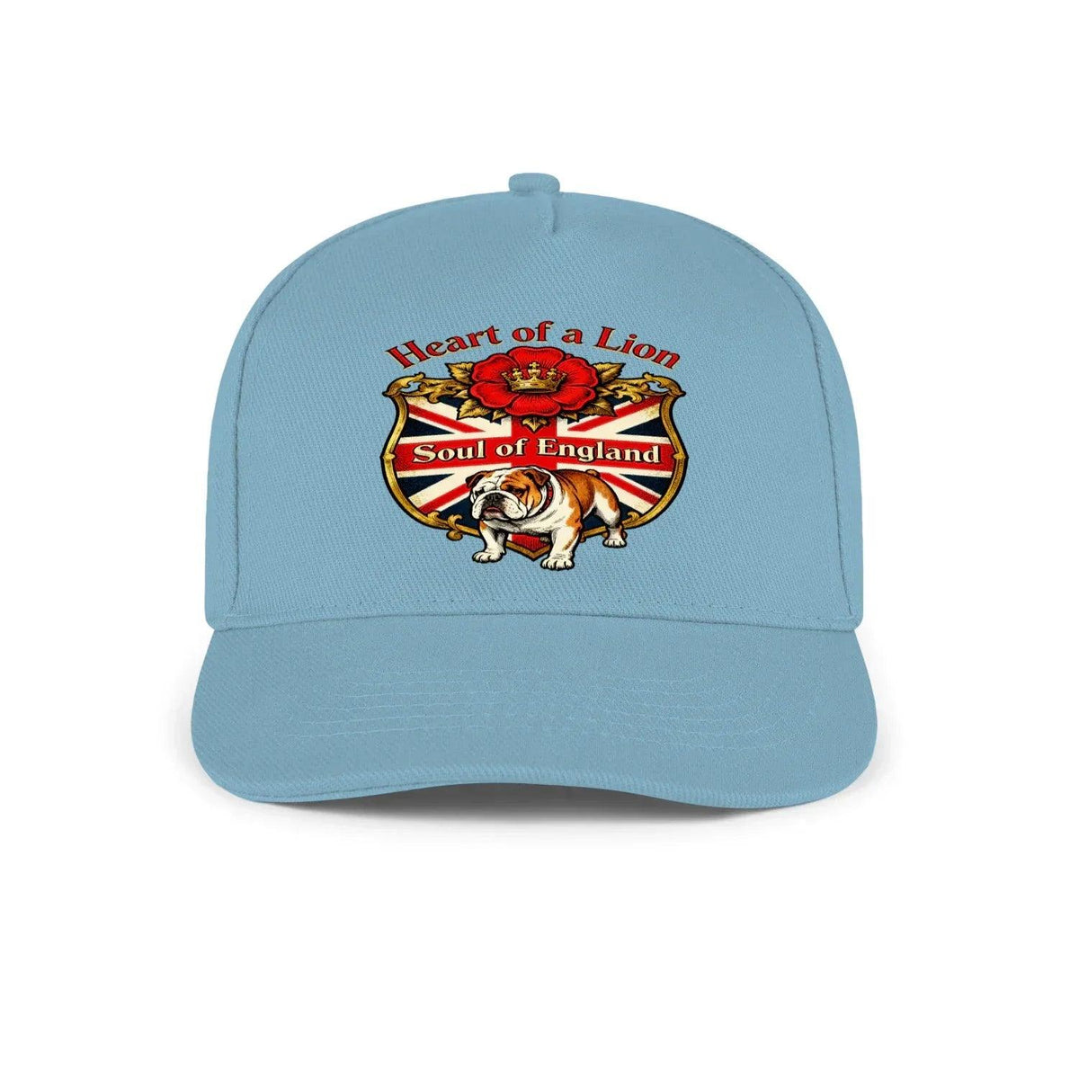 English Lion Baseball Cap - Heart of a DTG-printed Crest Hat - Celtic Wolfwear