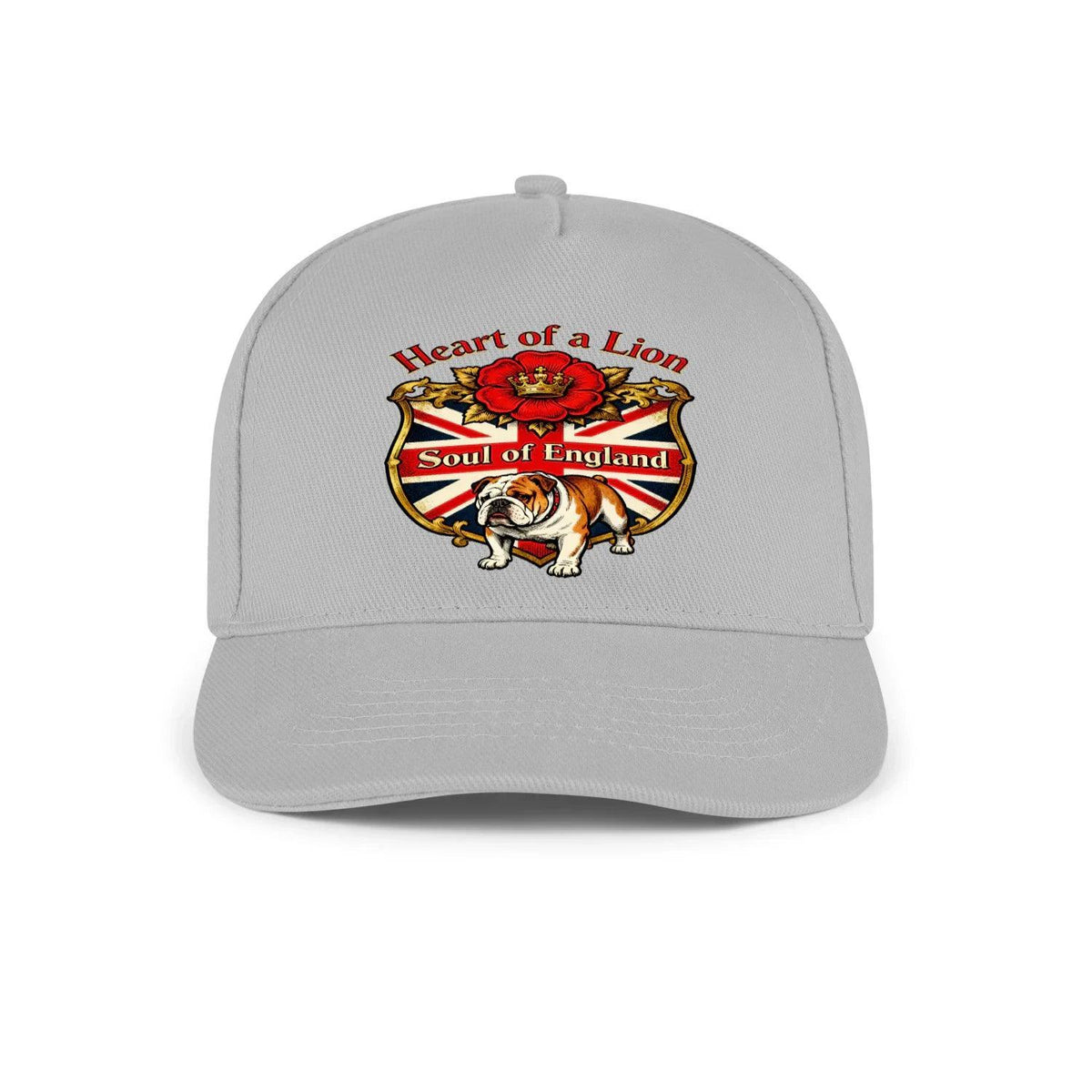 English Lion Baseball Cap - Heart of a DTG-printed Crest Hat - Celtic Wolfwear