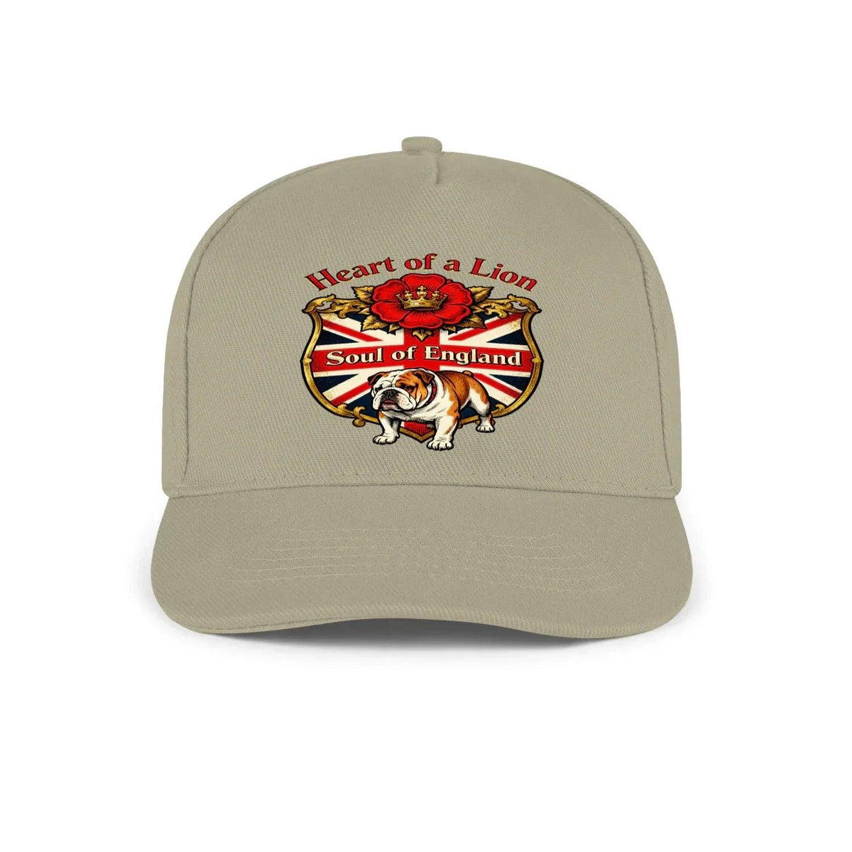 English Lion Baseball Cap - Heart of a DTG-printed Crest Hat - Celtic Wolfwear