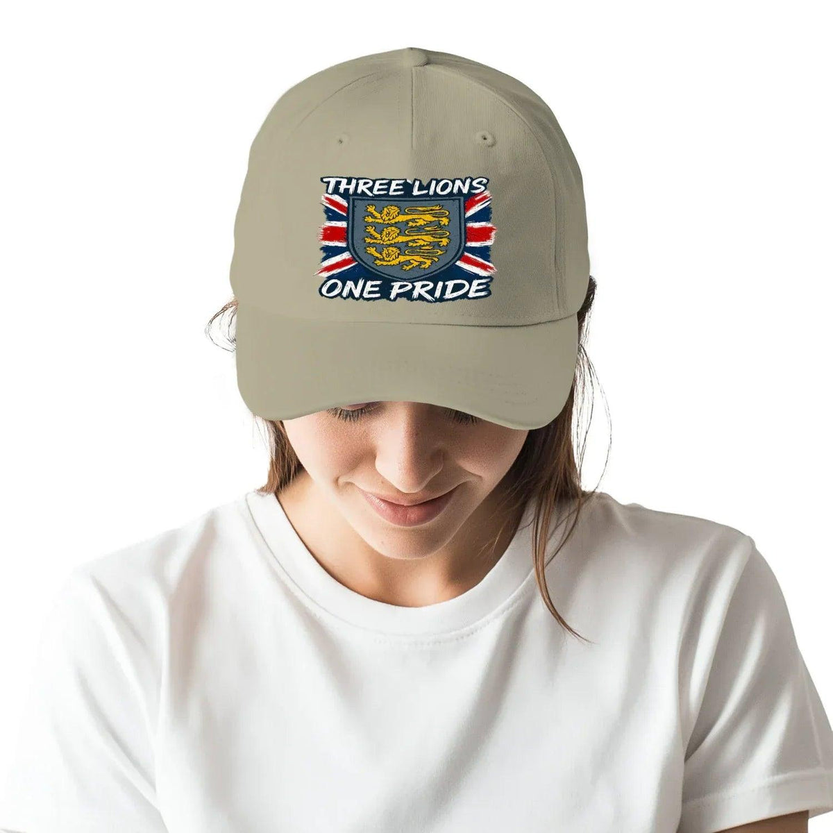 English Lion Baseball Cap - Heraldic Lions Golden One Size - Celtic Wolfwear