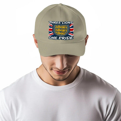 English Lion Baseball Cap - Heraldic Lions Golden One Size - Celtic Wolfwear