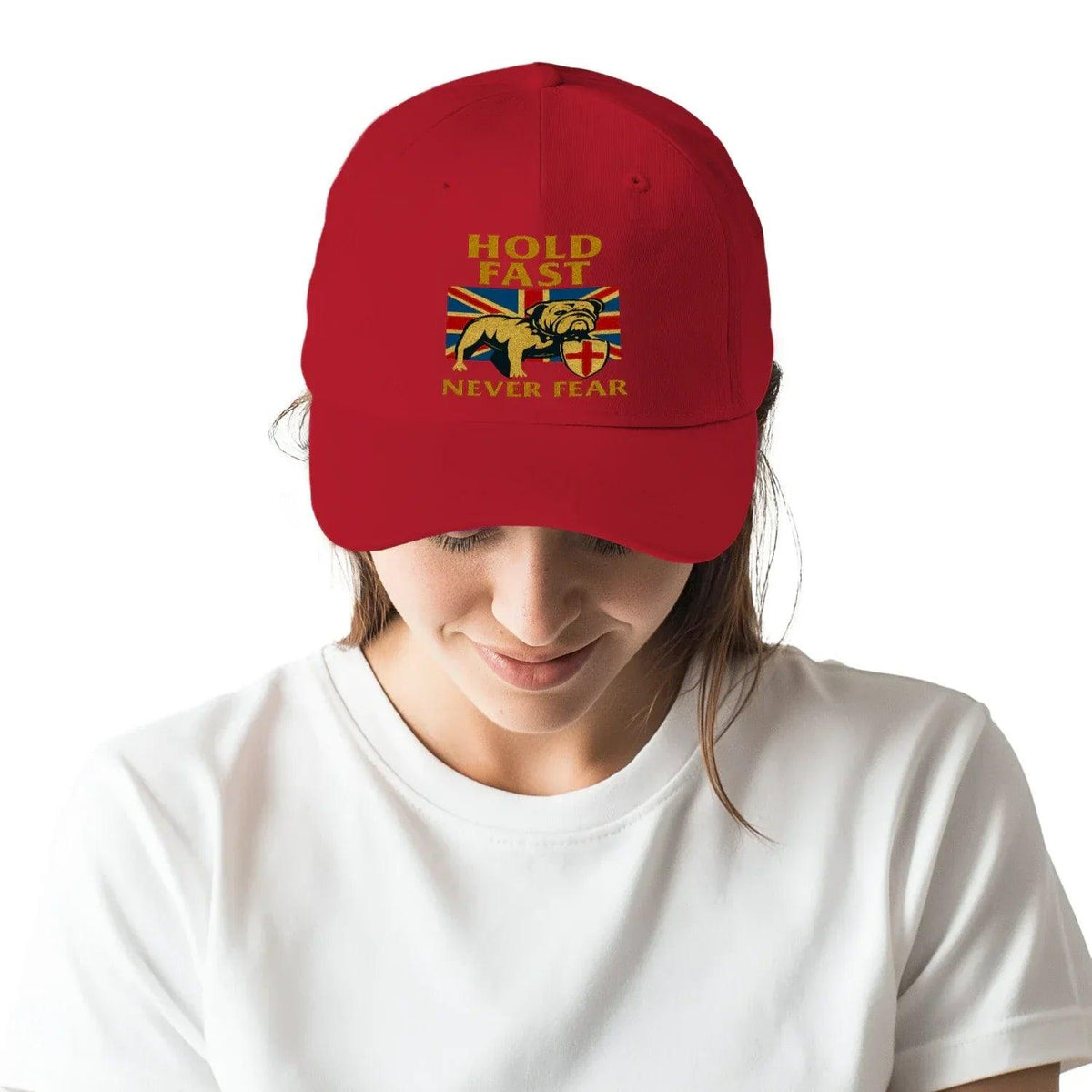 English Lion Baseball Cap - Hold Fast Never Fear One Size - Celtic Wolfwear