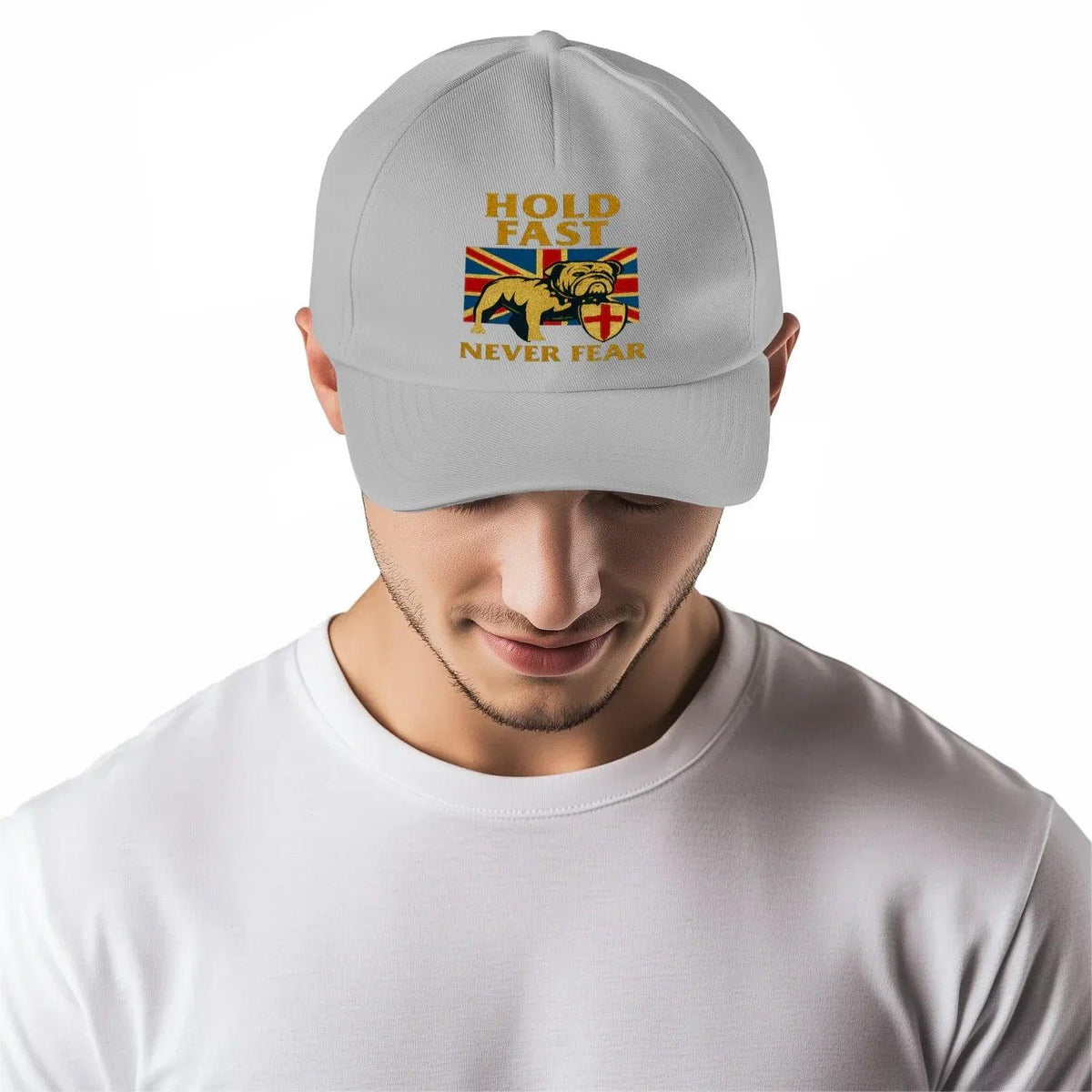 English Lion Baseball Cap - Hold Fast Never Fear One Size - Celtic Wolfwear