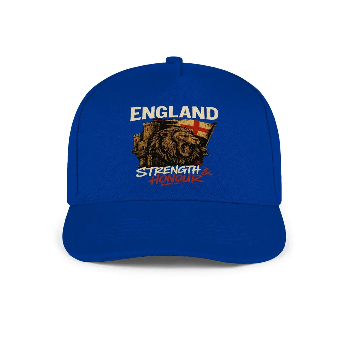 English Lion Baseball Cap - Royal 01, Matchday Headwear - Celtic Wolfwear