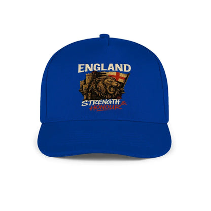 English Lion Baseball Cap - Royal 01, Matchday Headwear - Celtic Wolfwear