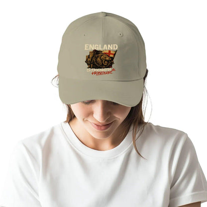 English Lion Baseball Cap - Royal 01, Matchday Headwear - Celtic Wolfwear