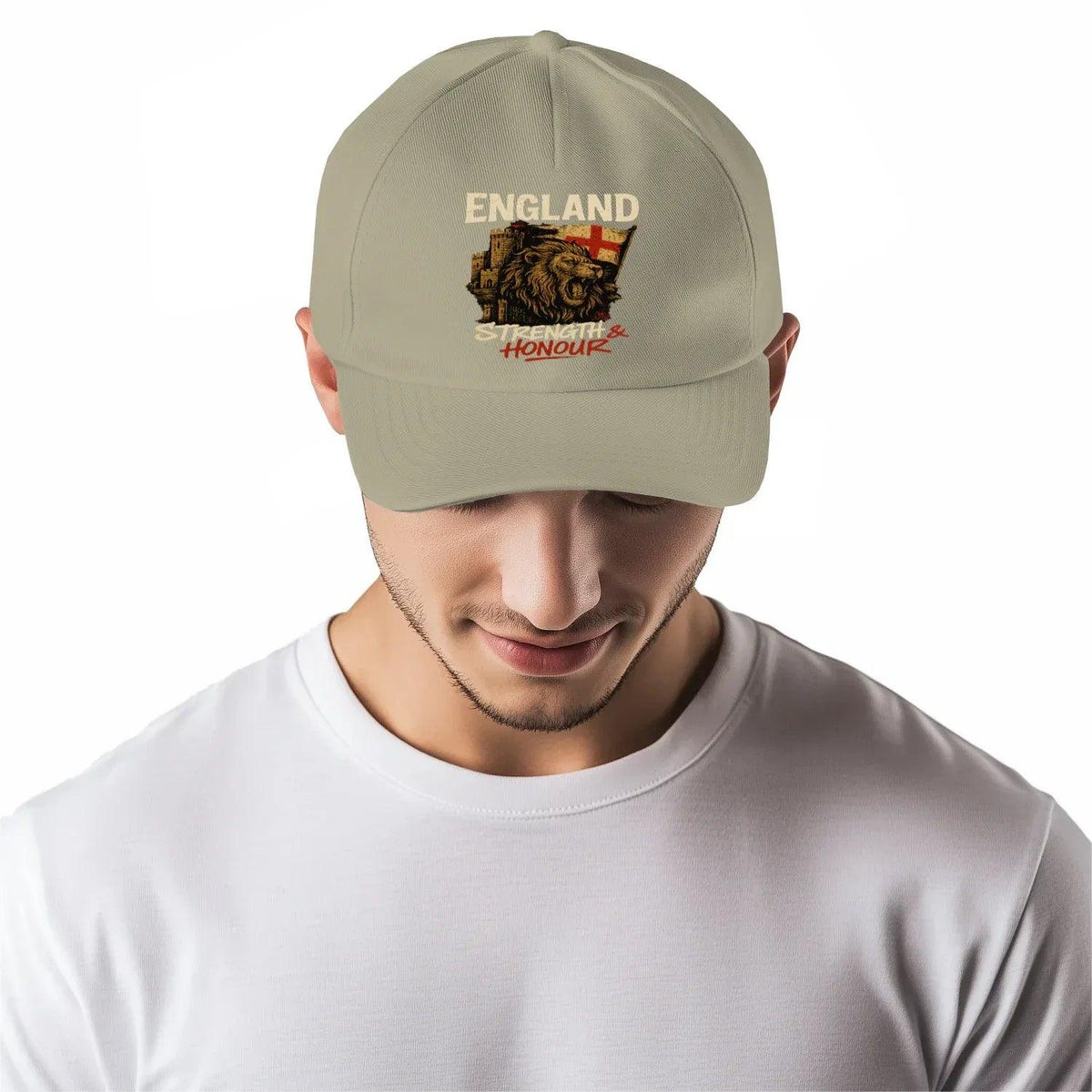 English Lion Baseball Cap - Royal 01, Matchday Headwear - Celtic Wolfwear