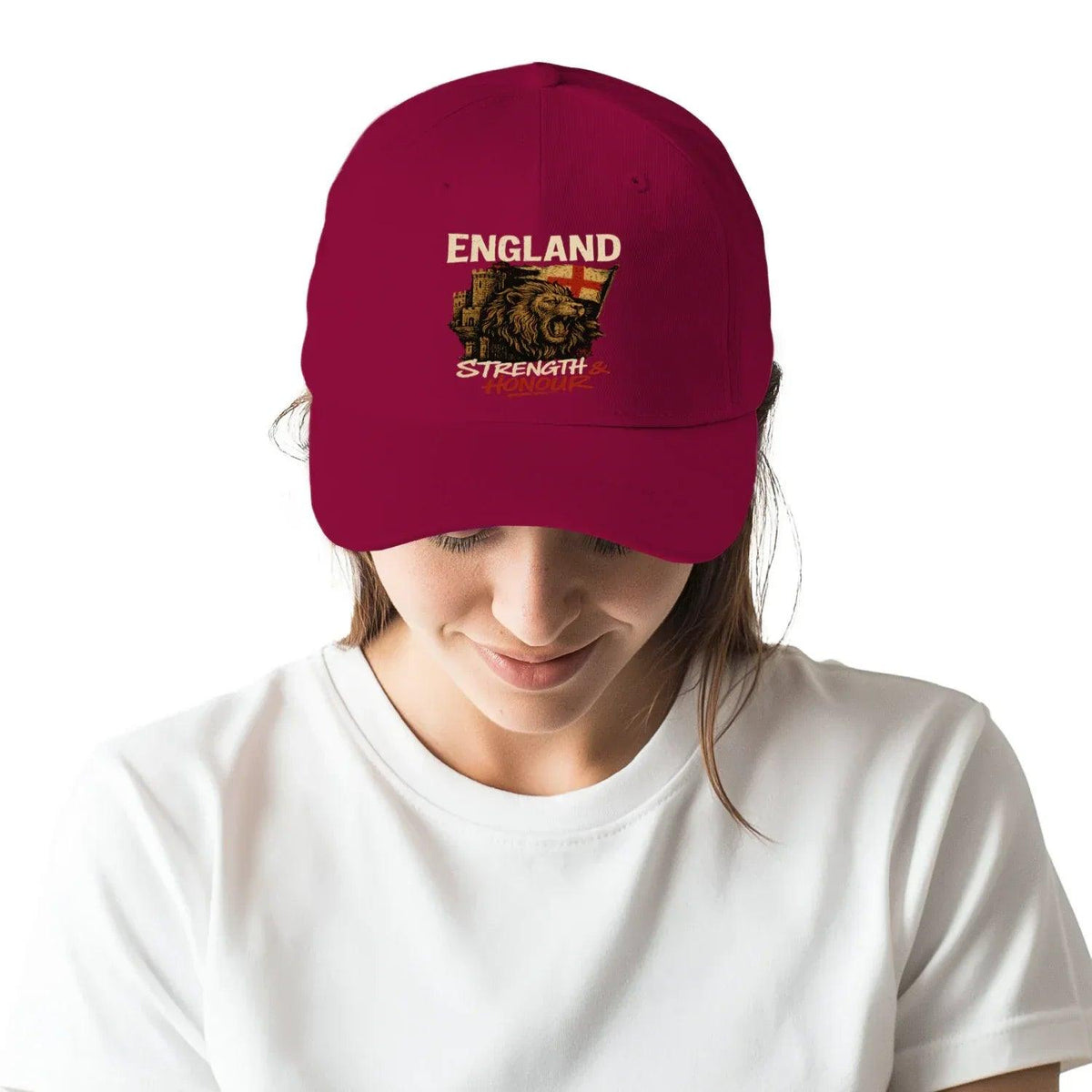 English Lion Baseball Cap - Royal 01, Matchday Headwear - Celtic Wolfwear