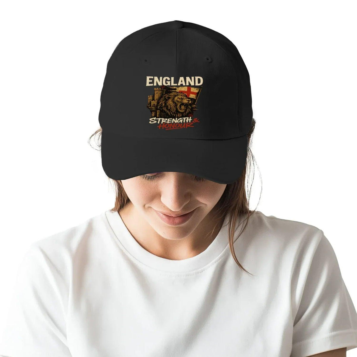 English Lion Baseball Cap - Royal 01, Matchday Headwear - Celtic Wolfwear