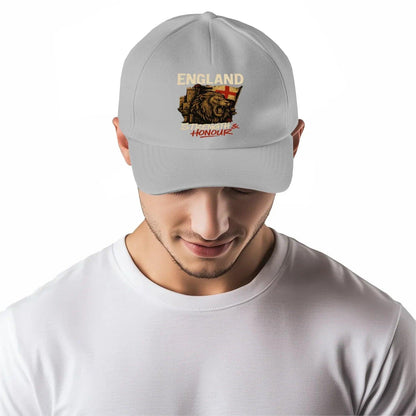 English Lion Baseball Cap - Royal 01, Matchday Headwear - Celtic Wolfwear