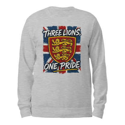 English Lion Sweatshirt - Heraldic Lions Red UK, Unisex - Celtic Wolfwear