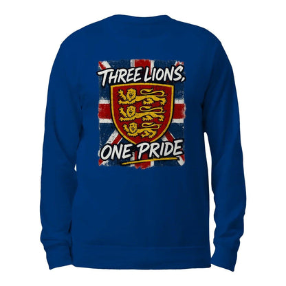 English Lion Sweatshirt - Heraldic Lions Red UK, Unisex - Celtic Wolfwear