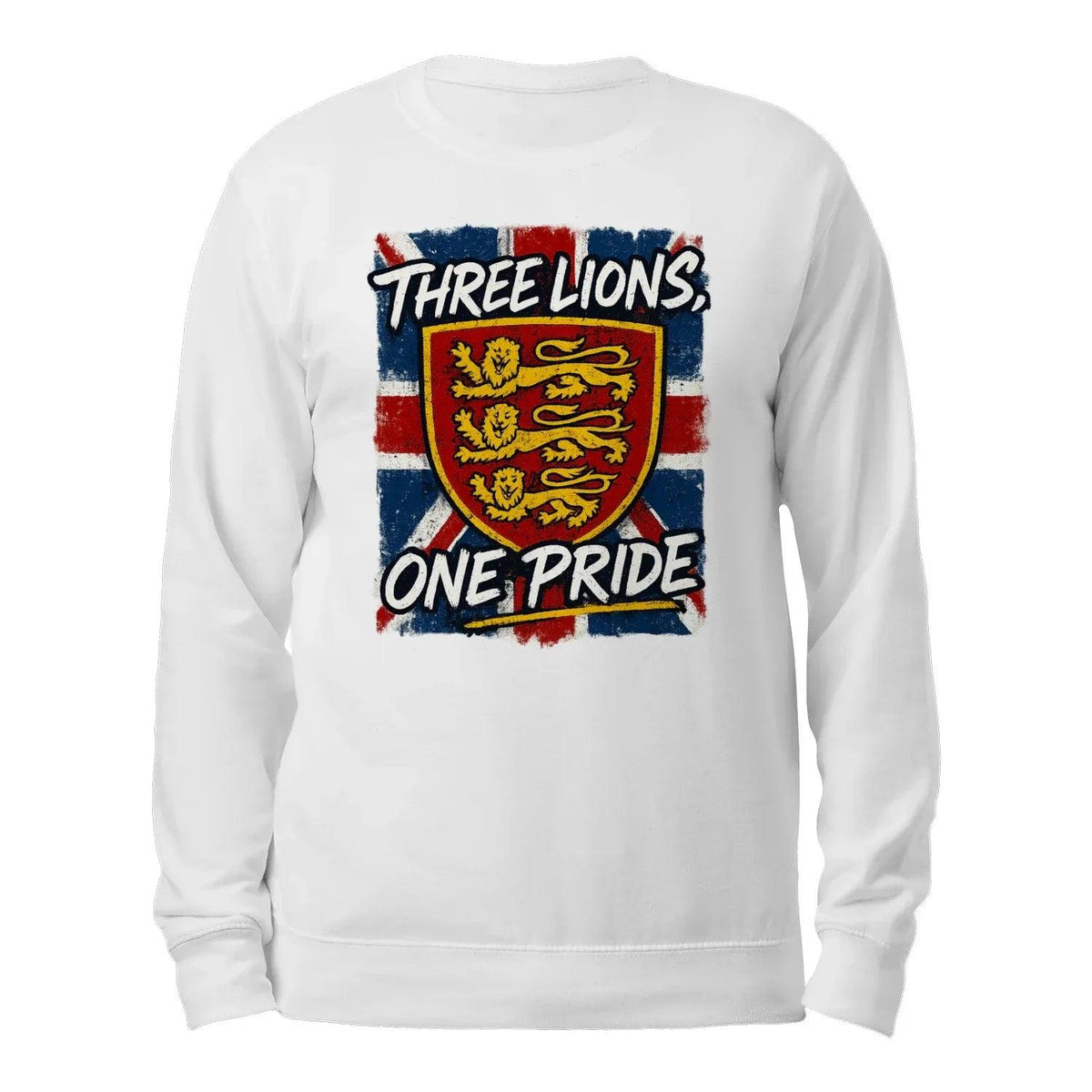 English Lion Sweatshirt - Heraldic Lions Red UK, Unisex - Celtic Wolfwear