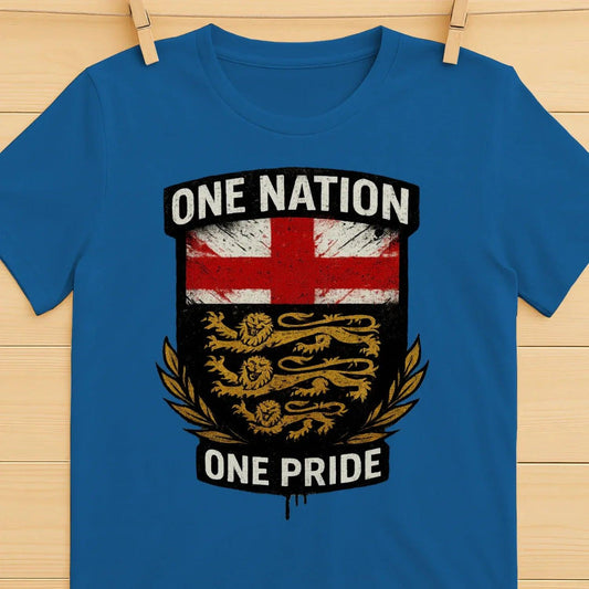 English Lion T-Shirt - Football One Nation One Pride Lions - Celtic Wolfwear