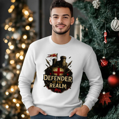 English Sweatshirt - British Defender Crewneckuk Unisex - Celtic Wolfwear
