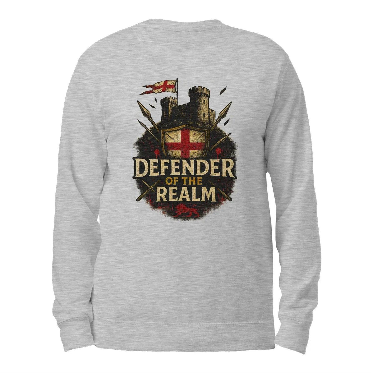 English Sweatshirt - British Defender Crewneckuk Unisex - Celtic Wolfwear