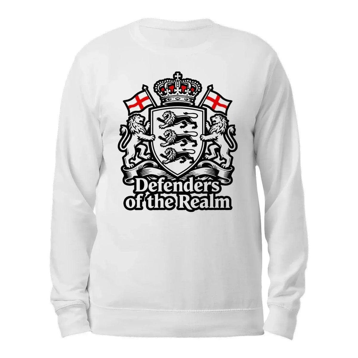 English Sweatshirt - Defenders of the Realm Crew UK Unisex - Celtic Wolfwear