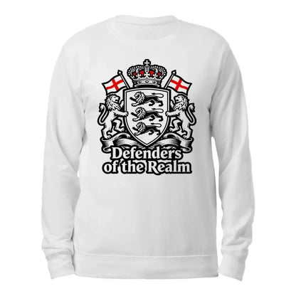 English Sweatshirt - Defenders of the Realm Crew UK Unisex - Celtic Wolfwear