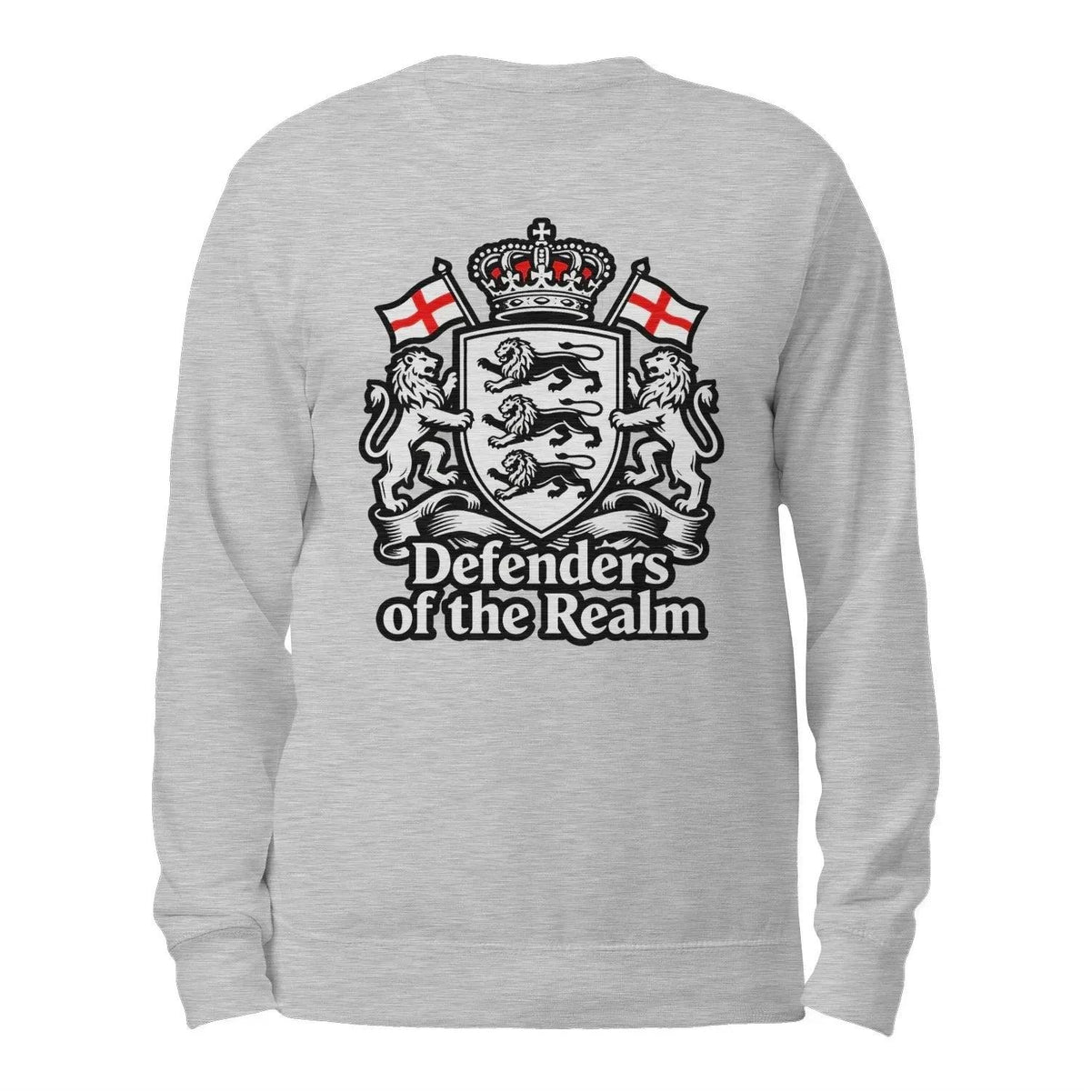 English Sweatshirt - Defenders of the Realm Crew UK Unisex - Celtic Wolfwear