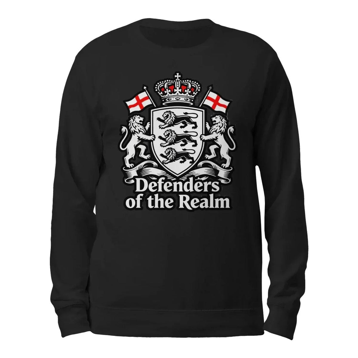 English Sweatshirt - Defenders of the Realm Crew UK Unisex - Celtic Wolfwear