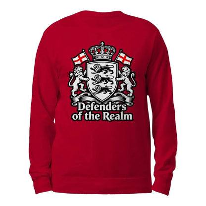 English Sweatshirt - Defenders of the Realm Crew UK Unisex - Celtic Wolfwear