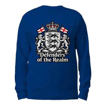 English Sweatshirt - Defenders of the Realm Crew UK Unisex - Celtic Wolfwear