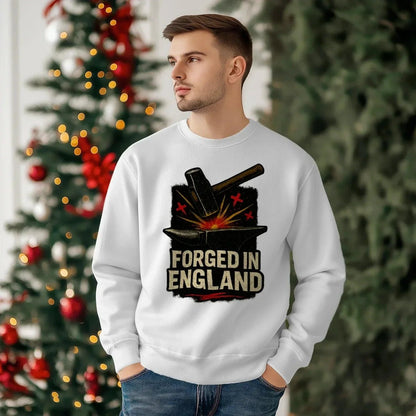 English Sweatshirt - Forged Small, Unisex Matchday Wear - Celtic Wolfwear