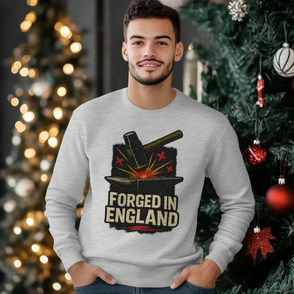 English Sweatshirt - Forged Small, Unisex Matchday Wear - Celtic Wolfwear