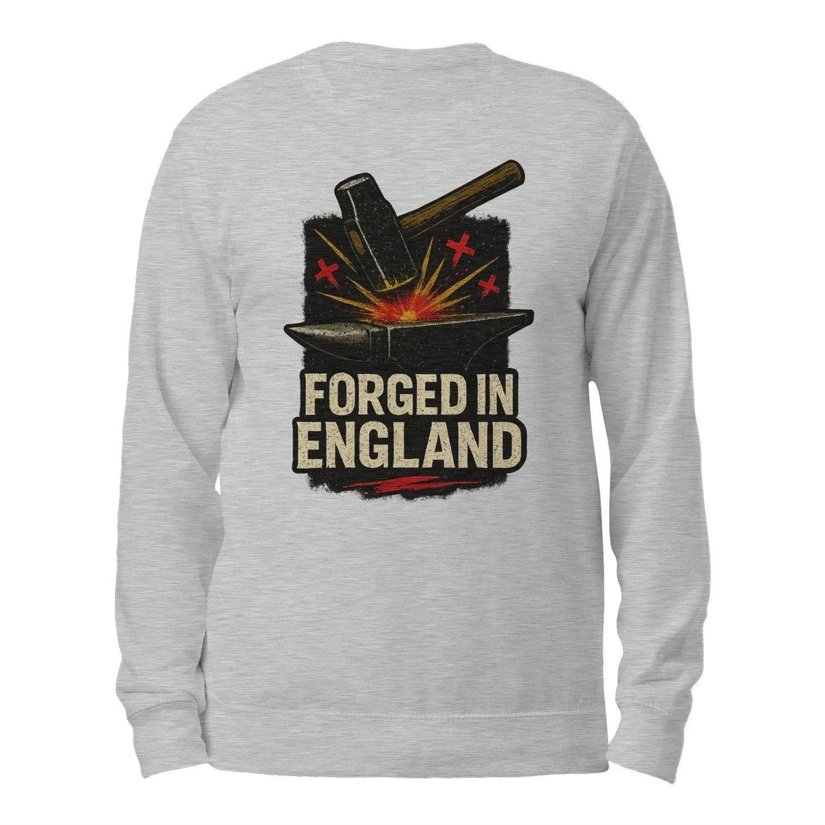 English Sweatshirt - Forged Small, Unisex Matchday Wear - Celtic Wolfwear