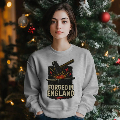 English Sweatshirt - Forged Small, Unisex Matchday Wear - Celtic Wolfwear