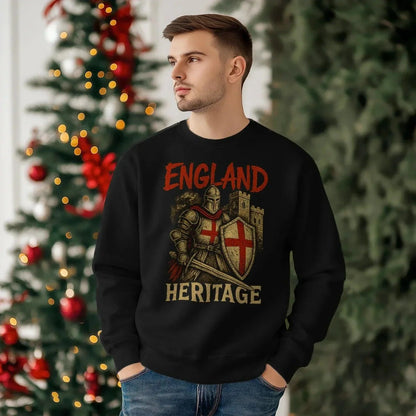 English Sweatshirt - Heritage UK, Unisex Matchday Wear - Celtic Wolfwear