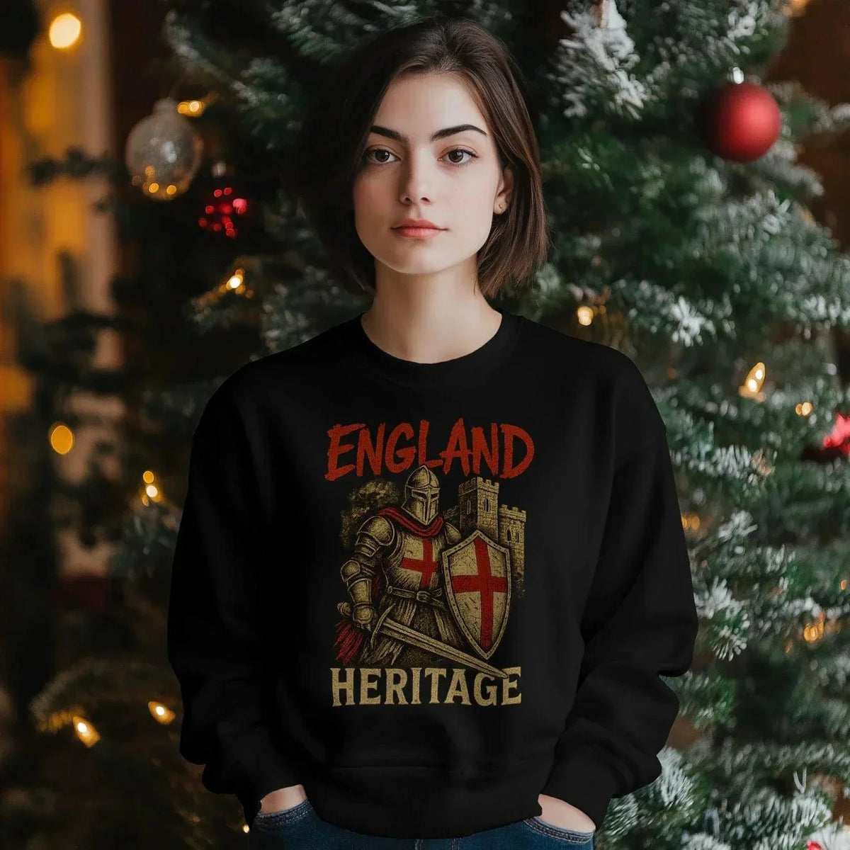 English Sweatshirt - Heritage UK, Unisex Matchday Wear - Celtic Wolfwear
