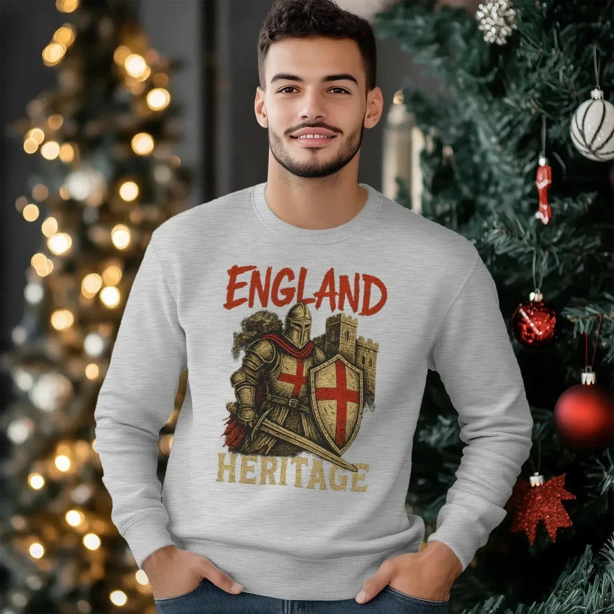 English Sweatshirt - Heritage UK, Unisex Matchday Wear - Celtic Wolfwear