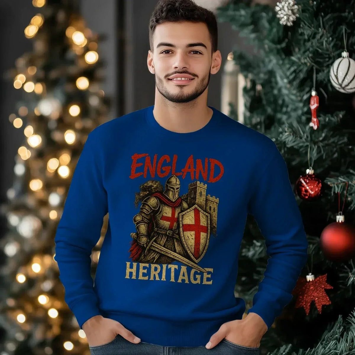 English Sweatshirt - Heritage UK, Unisex Matchday Wear - Celtic Wolfwear