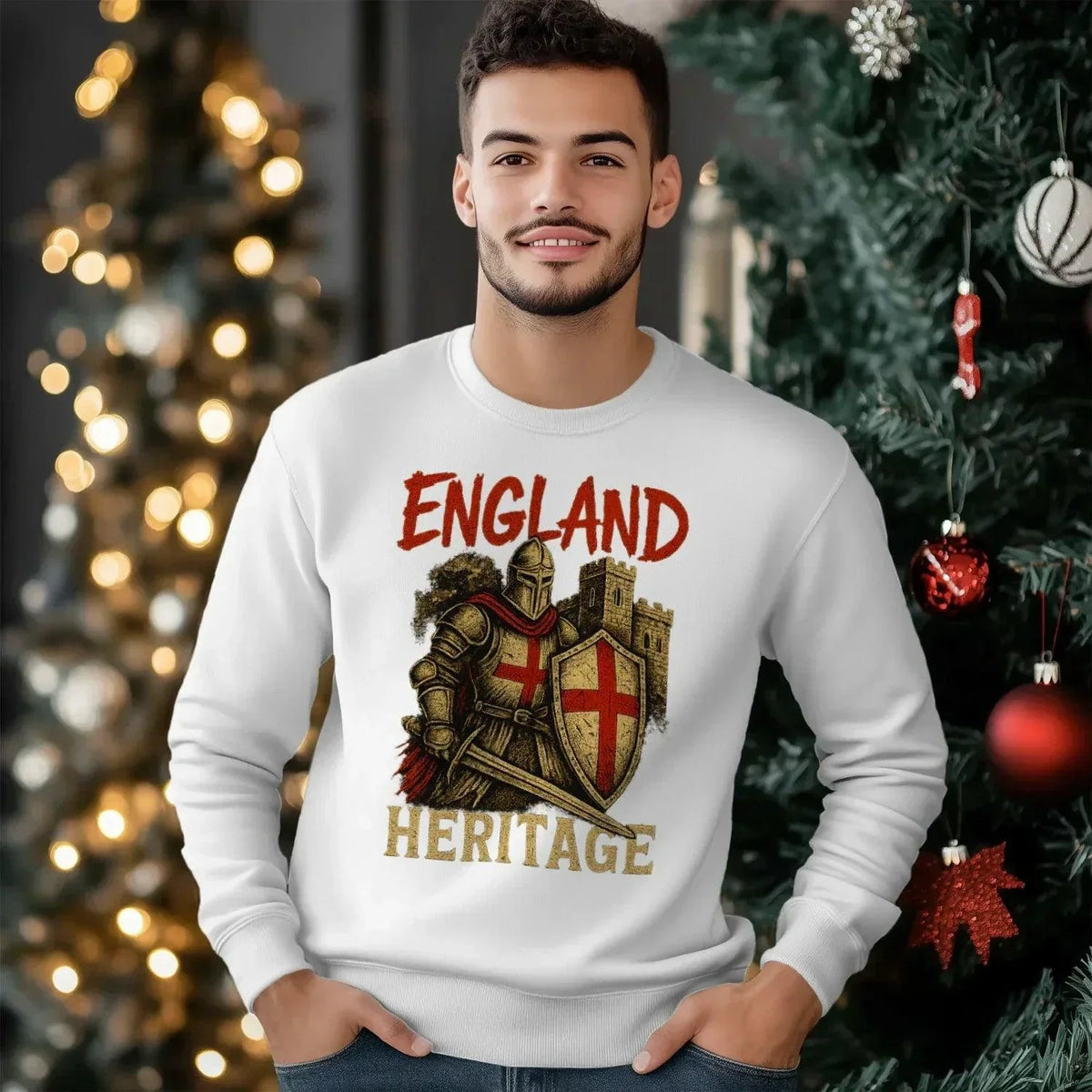 English Sweatshirt - Heritage UK, Unisex Matchday Wear - Celtic Wolfwear