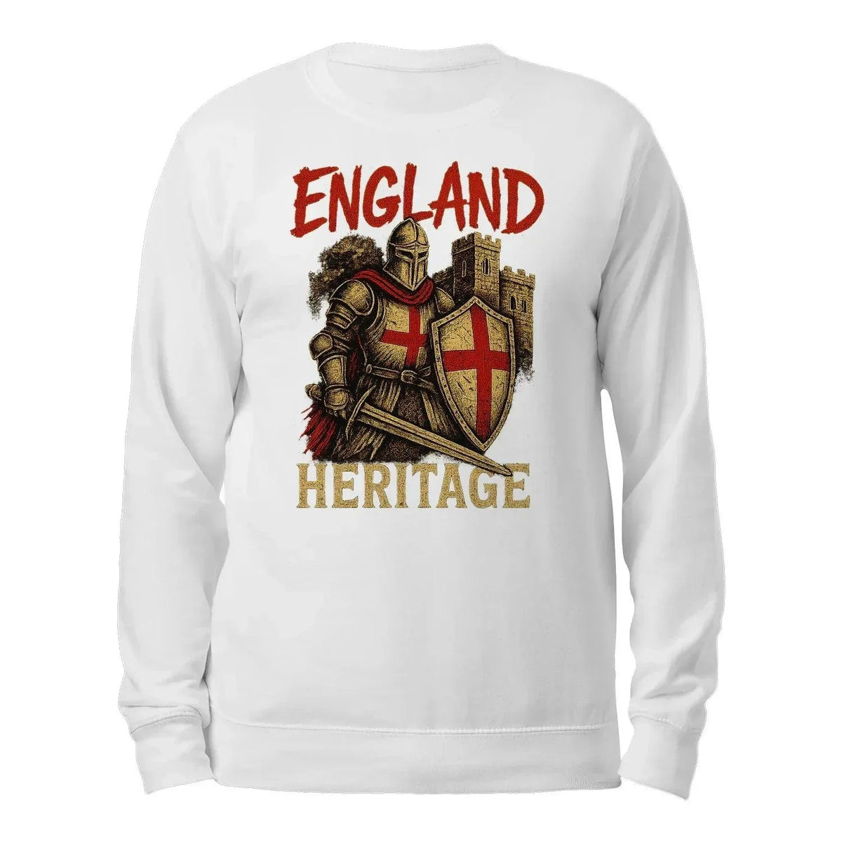 English Sweatshirt - Heritage UK, Unisex Matchday Wear - Celtic Wolfwear