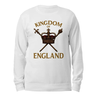 English Sweatshirt - Kingdom of Crown Unisex Streetwear - Celtic Wolfwear